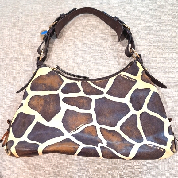 Dooney & Bourke Giraffe Print Large Handbag Unusual Style - Picture 2 of 11